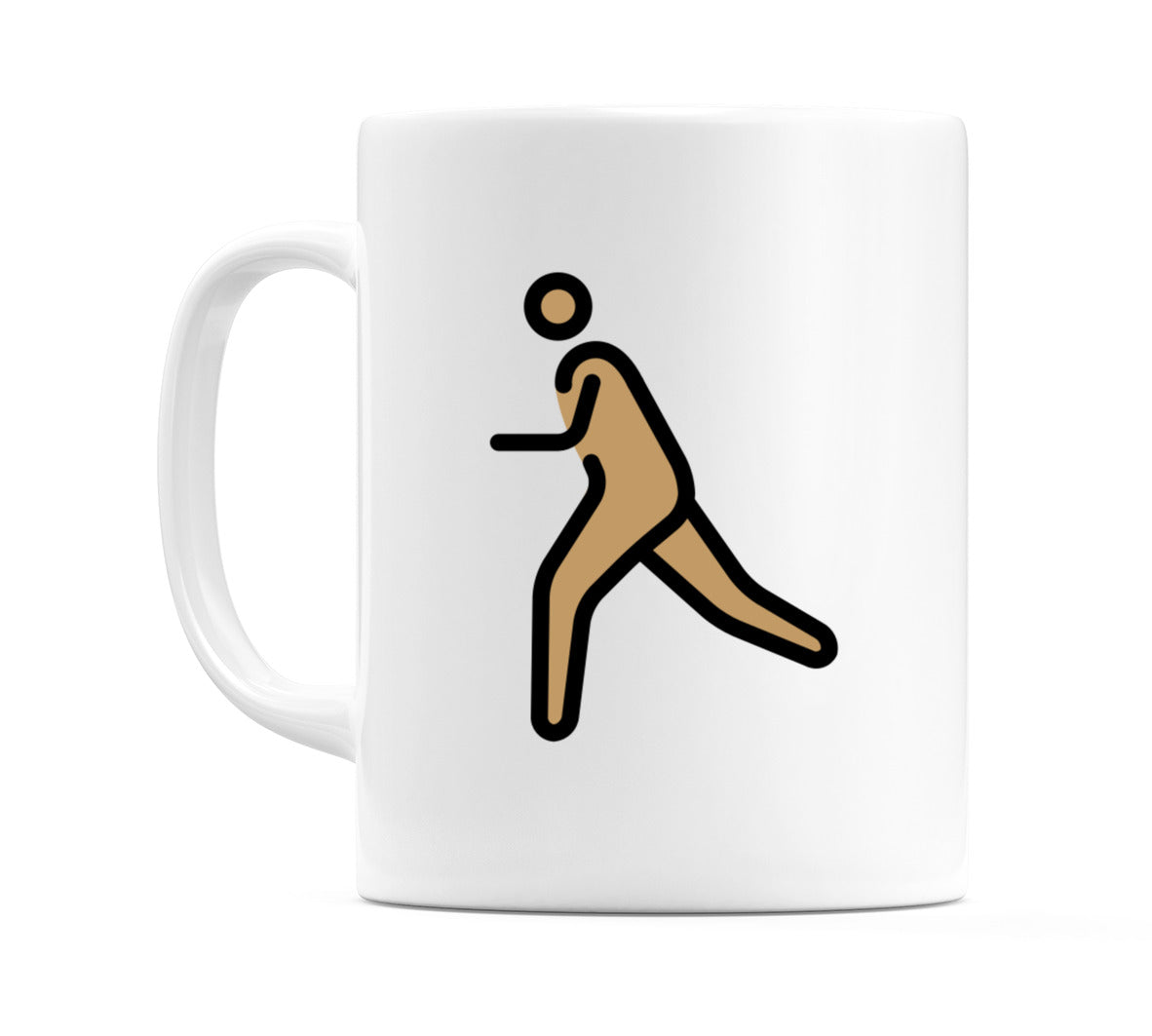 Person Running: Medium Skin Tone Emoji Mug