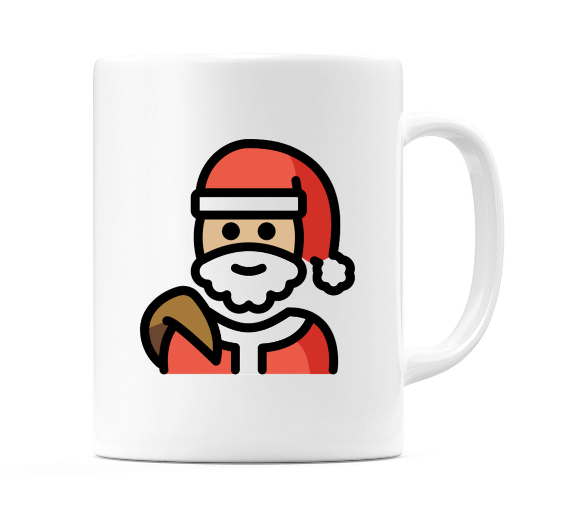 Santa Claus: Medium-Light Skin Tone Emoji Mug