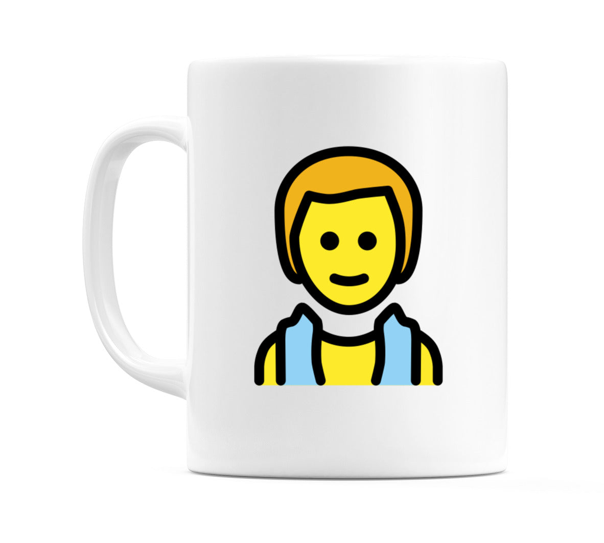 Male In Steamy Room Emoji Mug