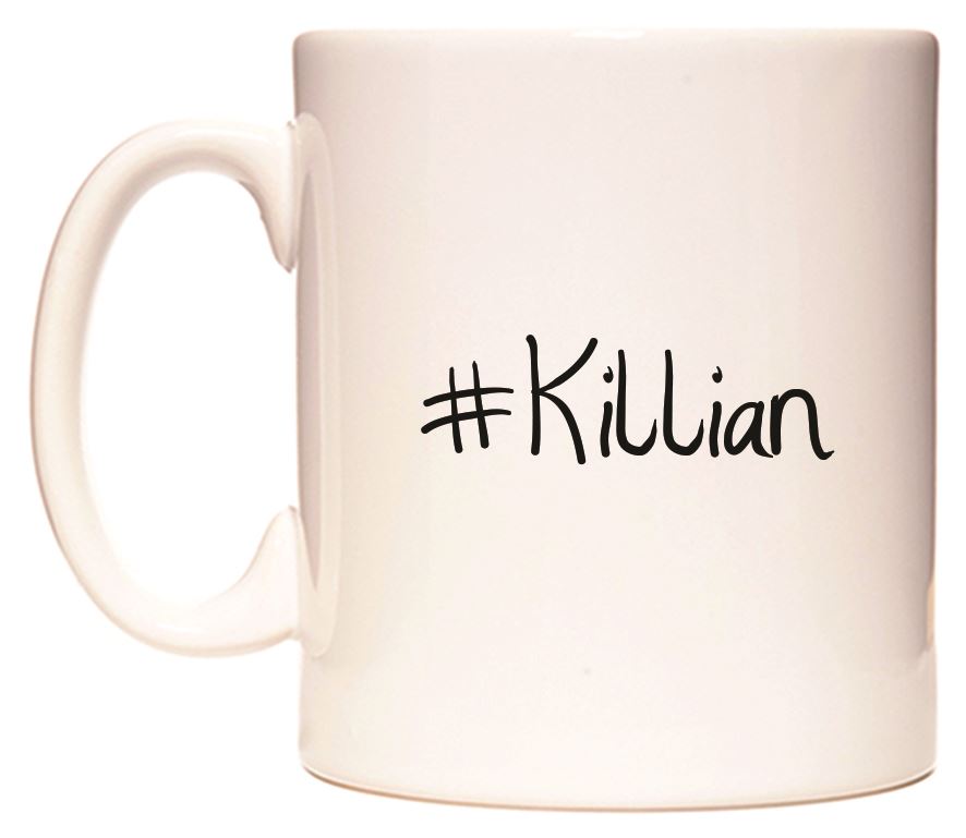 This mug features #Killian