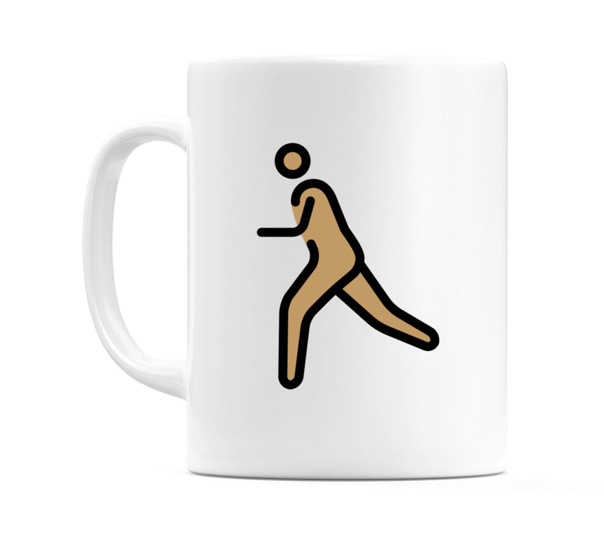 Male Running: Medium Skin Tone Emoji Mug