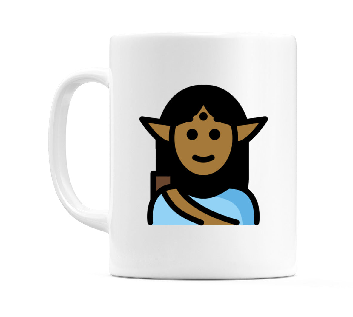 Male Elf: Medium-Dark Skin Tone Emoji Mug