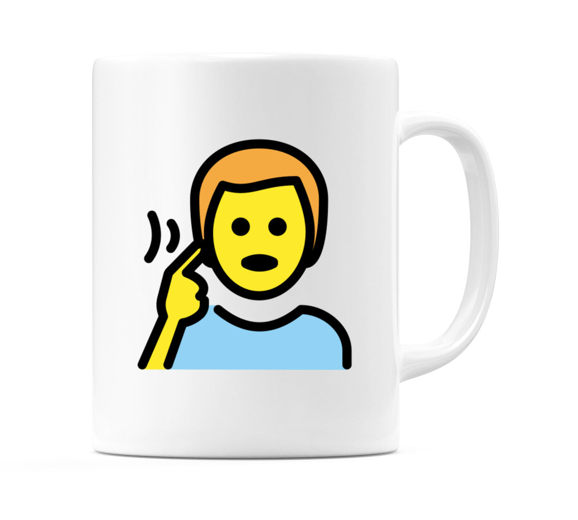 Deaf Male Emoji Mug