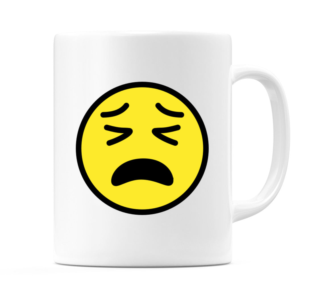 Tired Face Emoji Mug