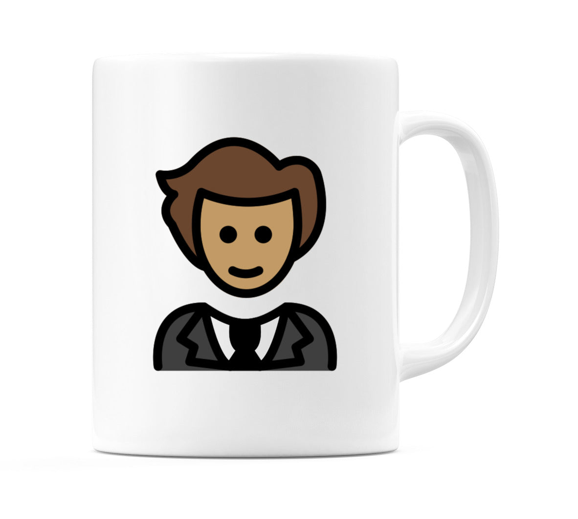 Male In Tuxedo: Medium Skin Tone Emoji Mug