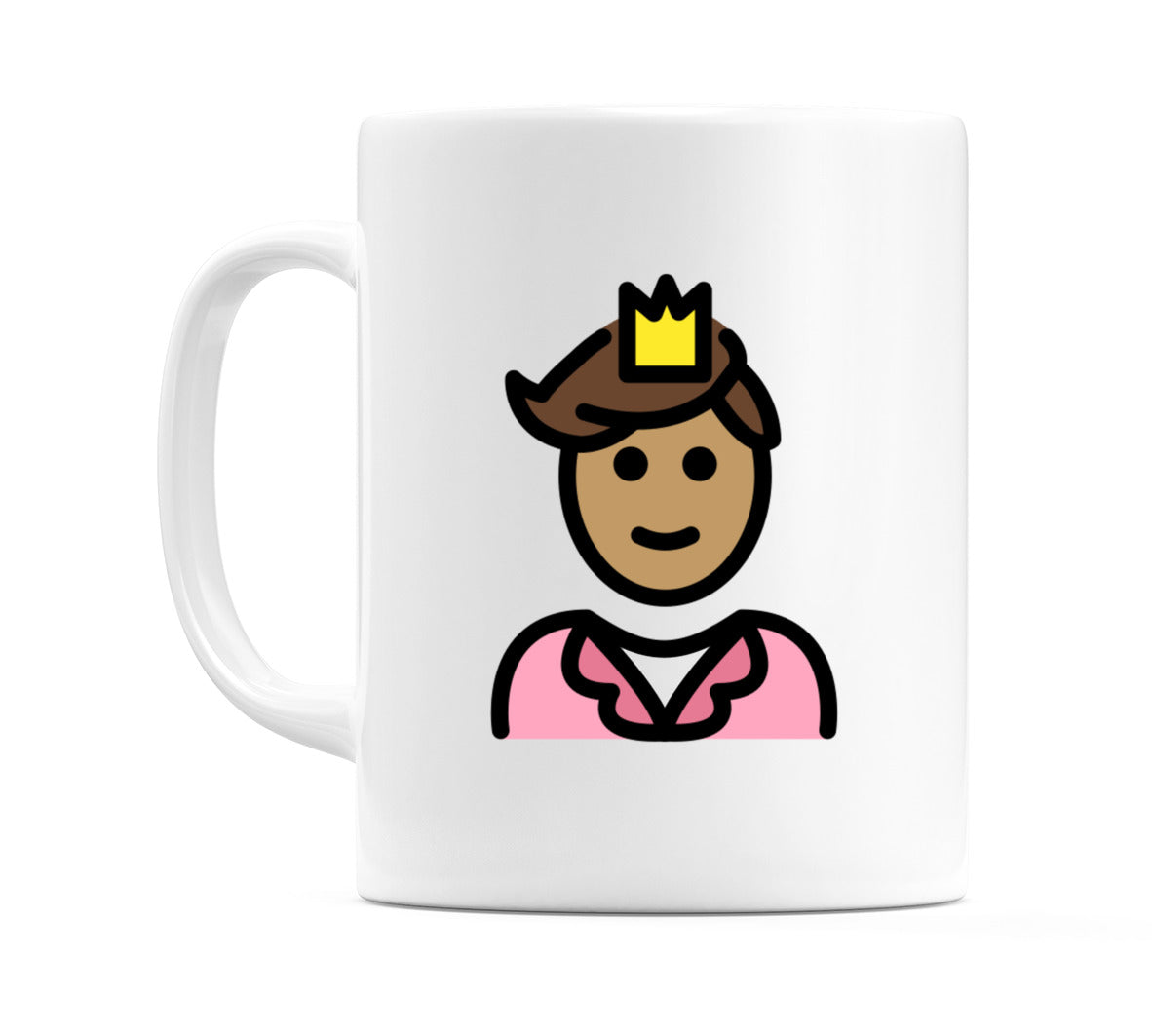 Prince: Medium Skin Tone Emoji Mug