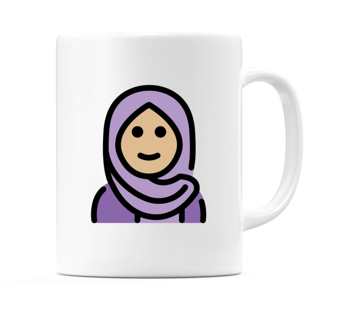 Female With Headscarf: Medium-Light Skin Tone Emoji Mug