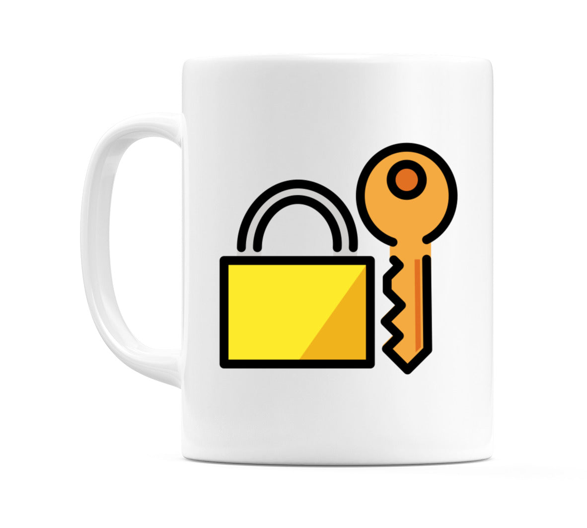 Locked With Key Emoji Mug