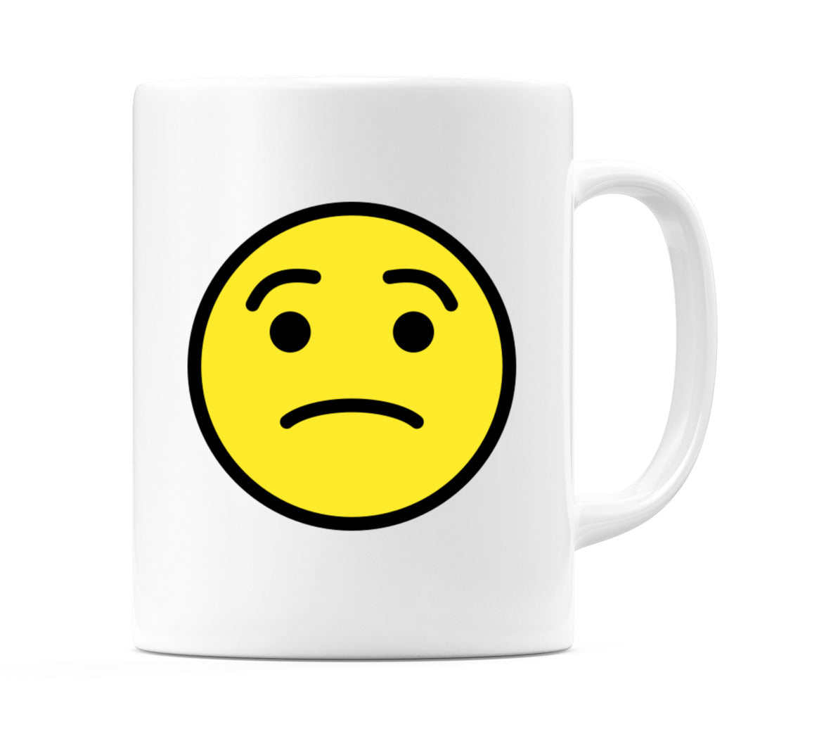Worried Face Emoji Mug