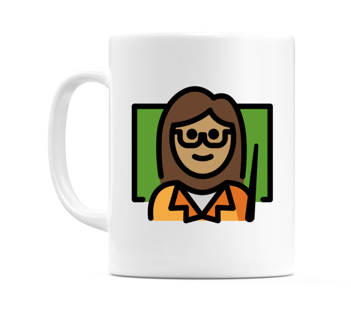 Female Teacher: Medium Skin Tone Emoji Mug