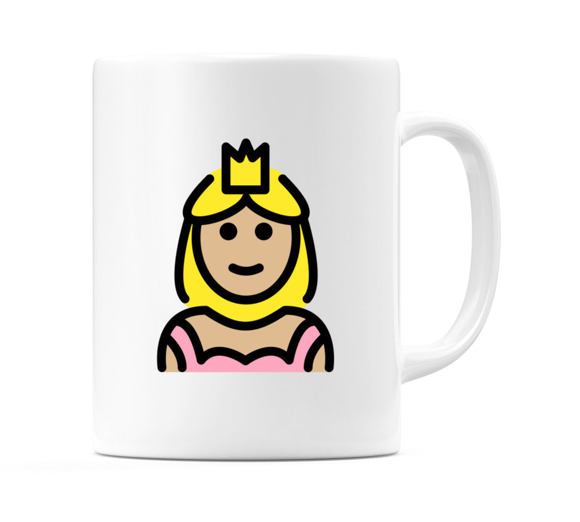 Princess: Medium-Light Skin Tone Emoji Mug