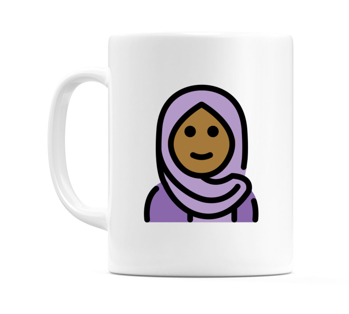 Female With Headscarf: Medium-Dark Skin Tone Emoji Mug