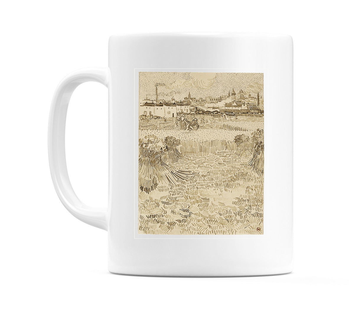 Arles: View from the Wheatfields (1888) Mug