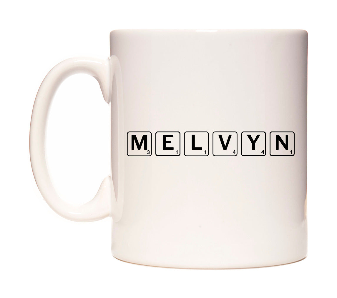Melvyn - Scrabble Themed Mug