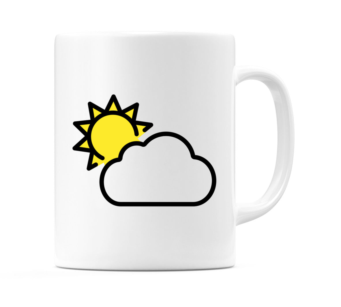 Sun Behind Cloud Emoji Mug