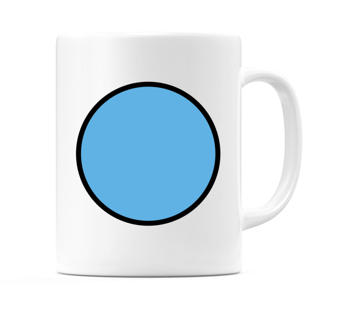 Blue Circle Emoji Mug