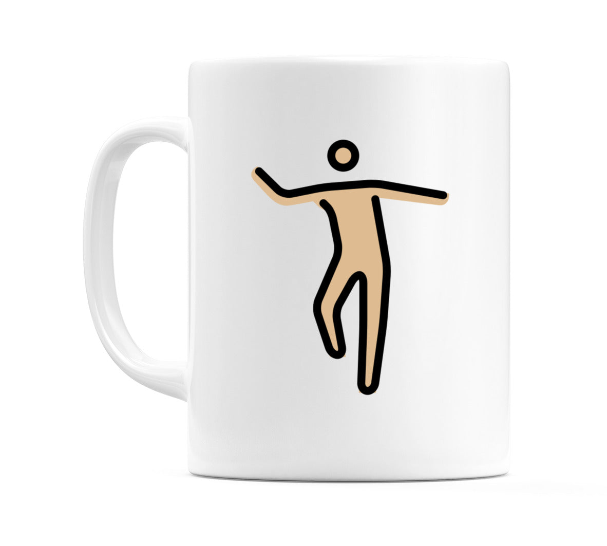 Male Dancing: Medium-Light Skin Tone Emoji Mug