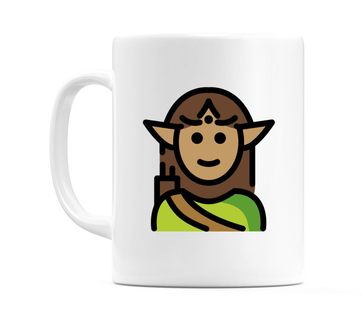 Elf: Medium Skin Tone Emoji Mug