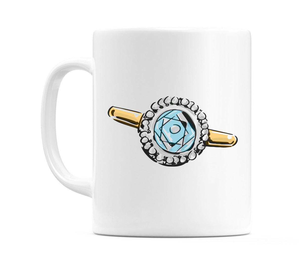 Wedding Ring Top Down Mug