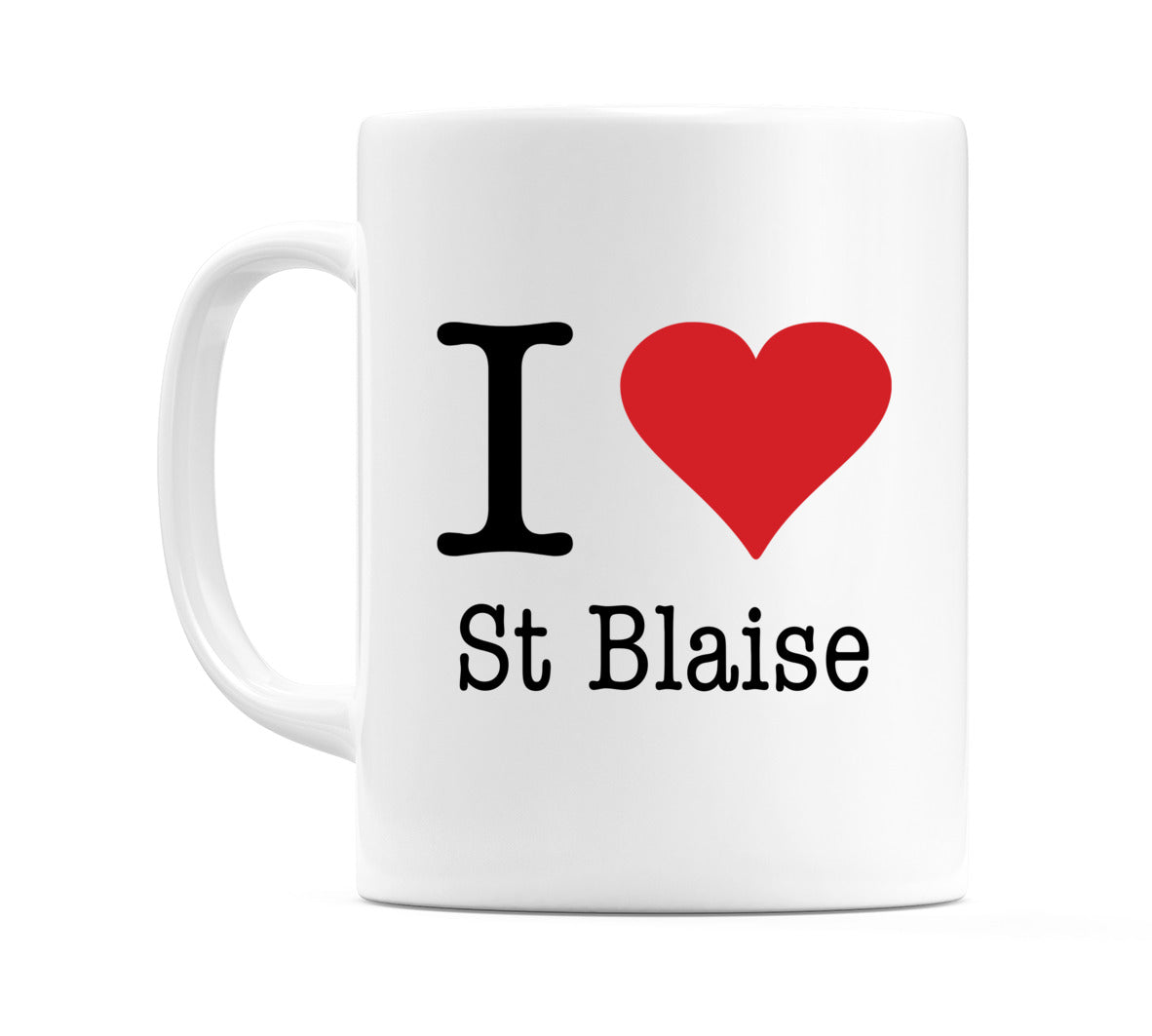 I Love St Blaise Mug