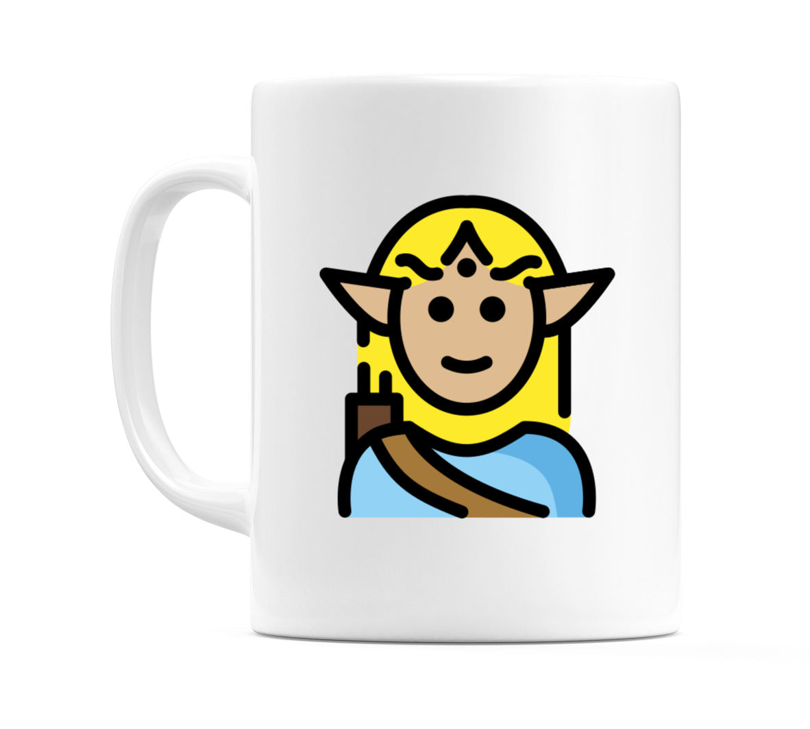 Male Elf: Medium-Light Skin Tone Emoji Mug