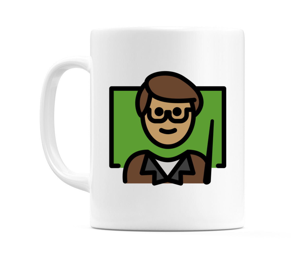 Male Teacher: Medium Skin Tone Emoji Mug