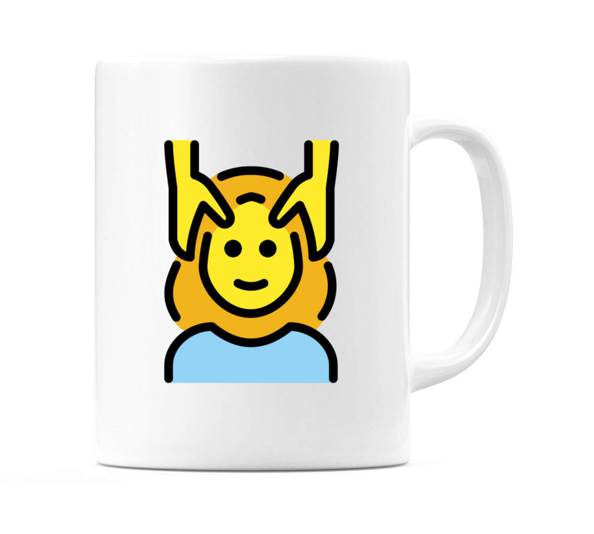 Female Getting Massage Emoji Mug