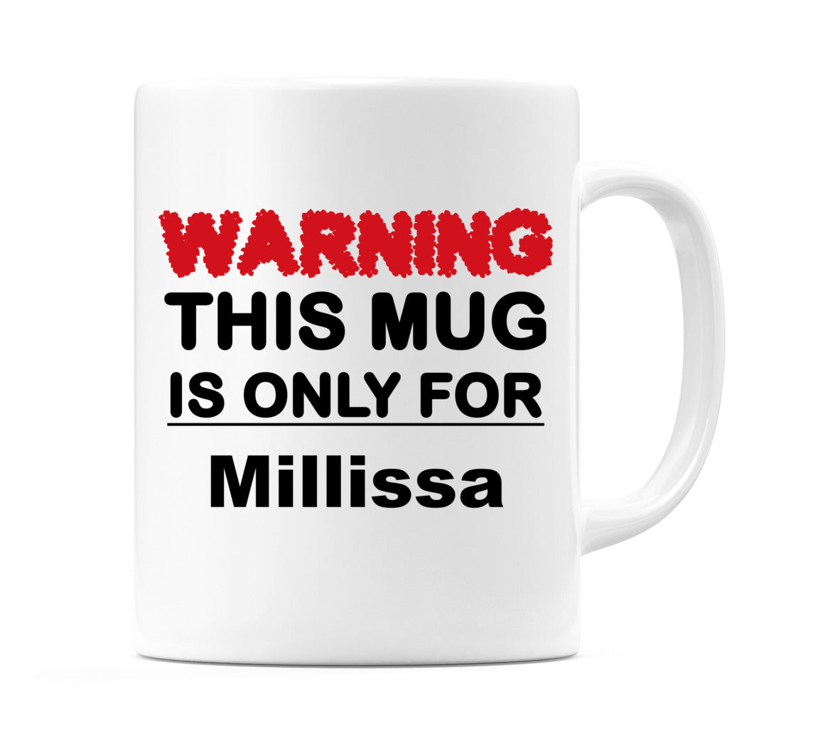 Warning This Mug is ONLY for Millissa Mug