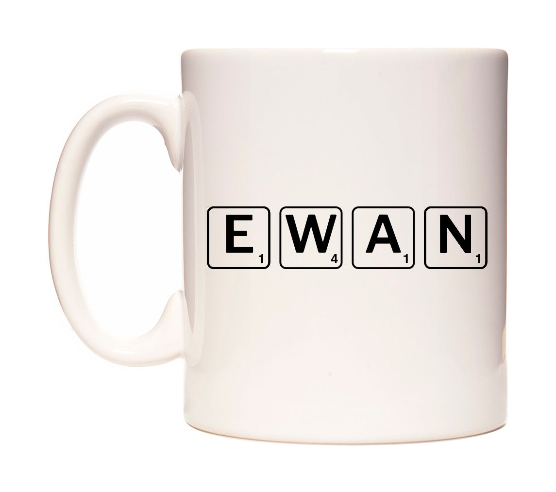Ewan - Scrabble Themed Mug