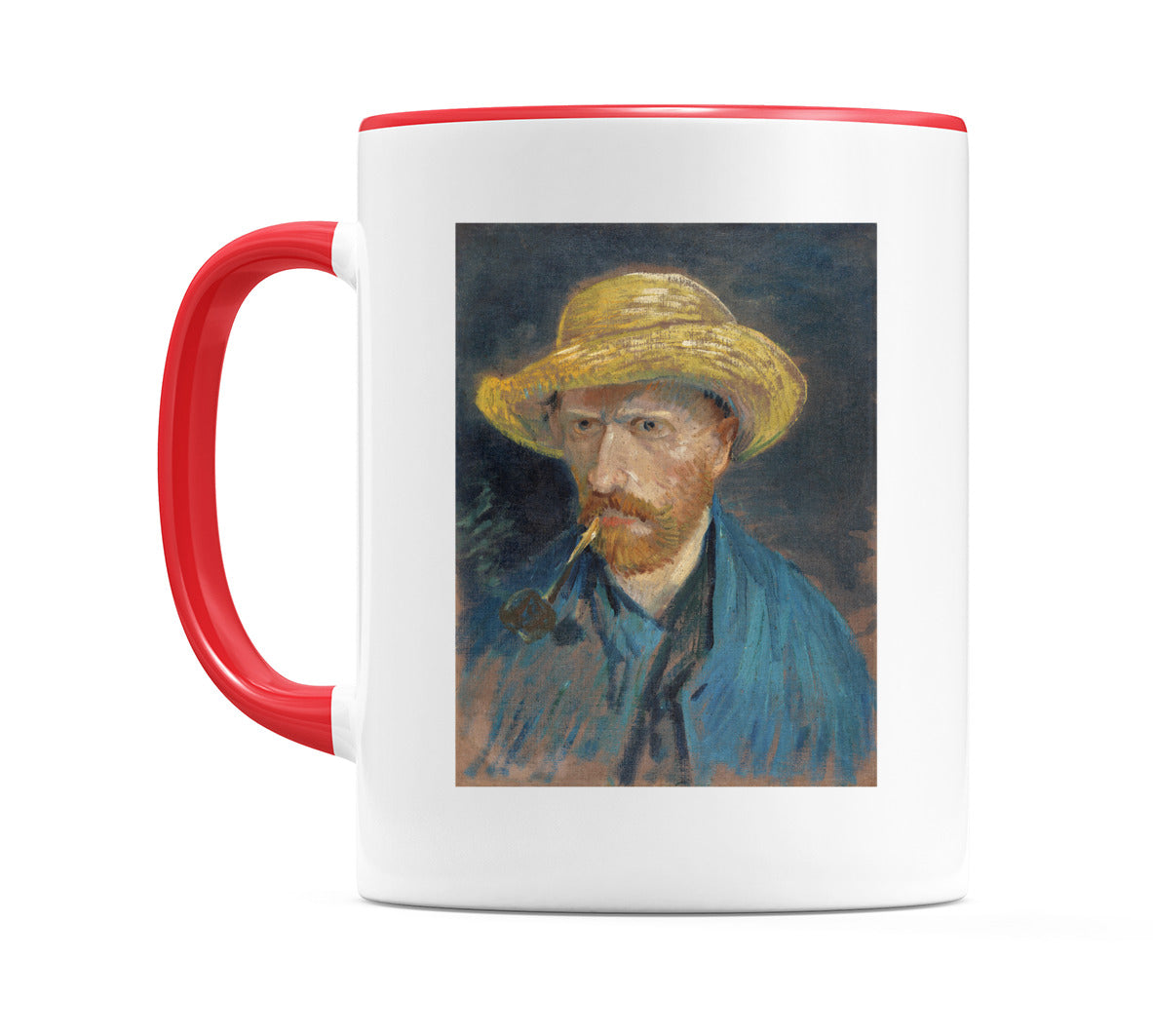 Self Portrait with Straw Hat and Pipe (1887) Mug