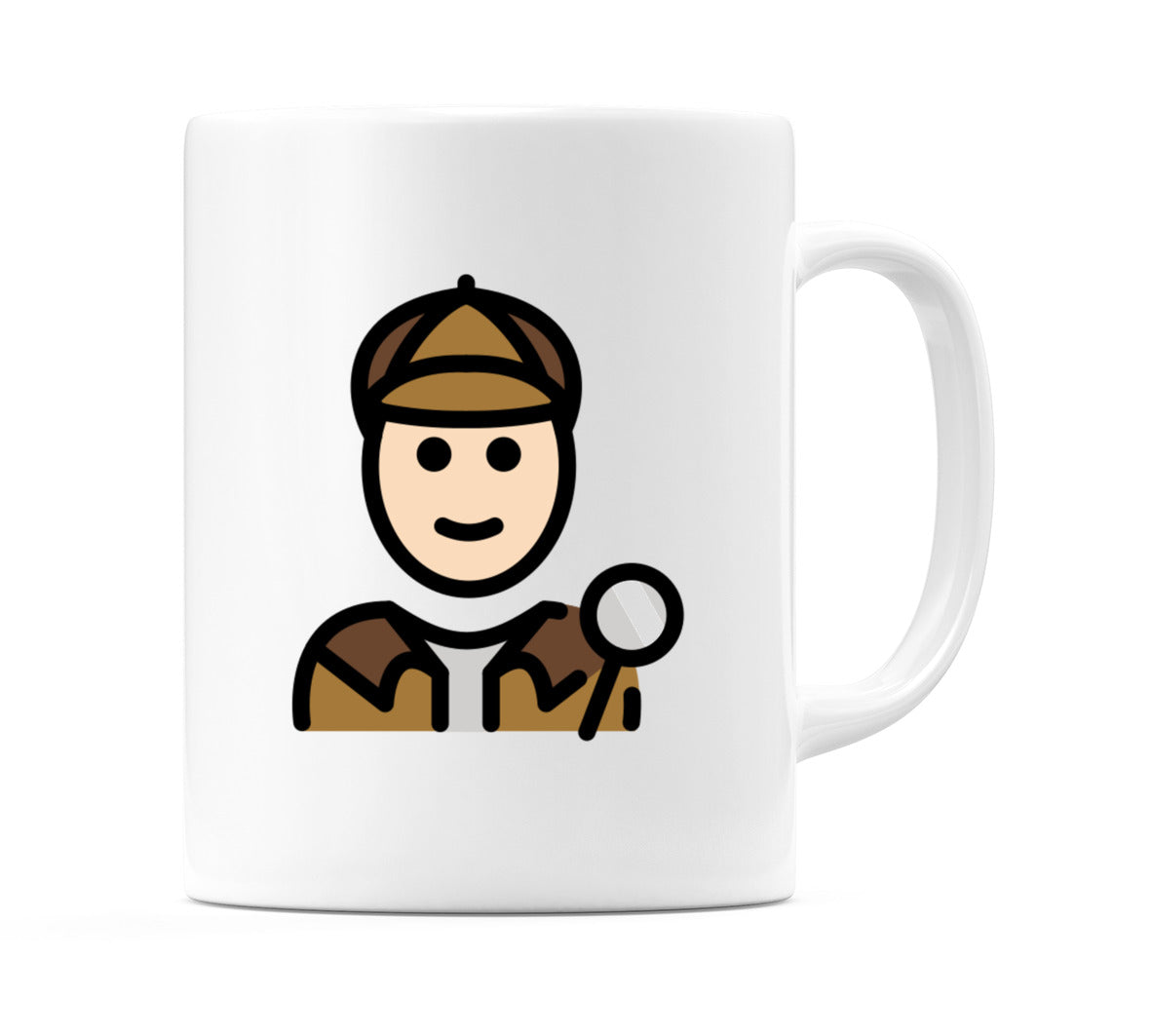 Detective: Light Skin Tone Emoji Mug