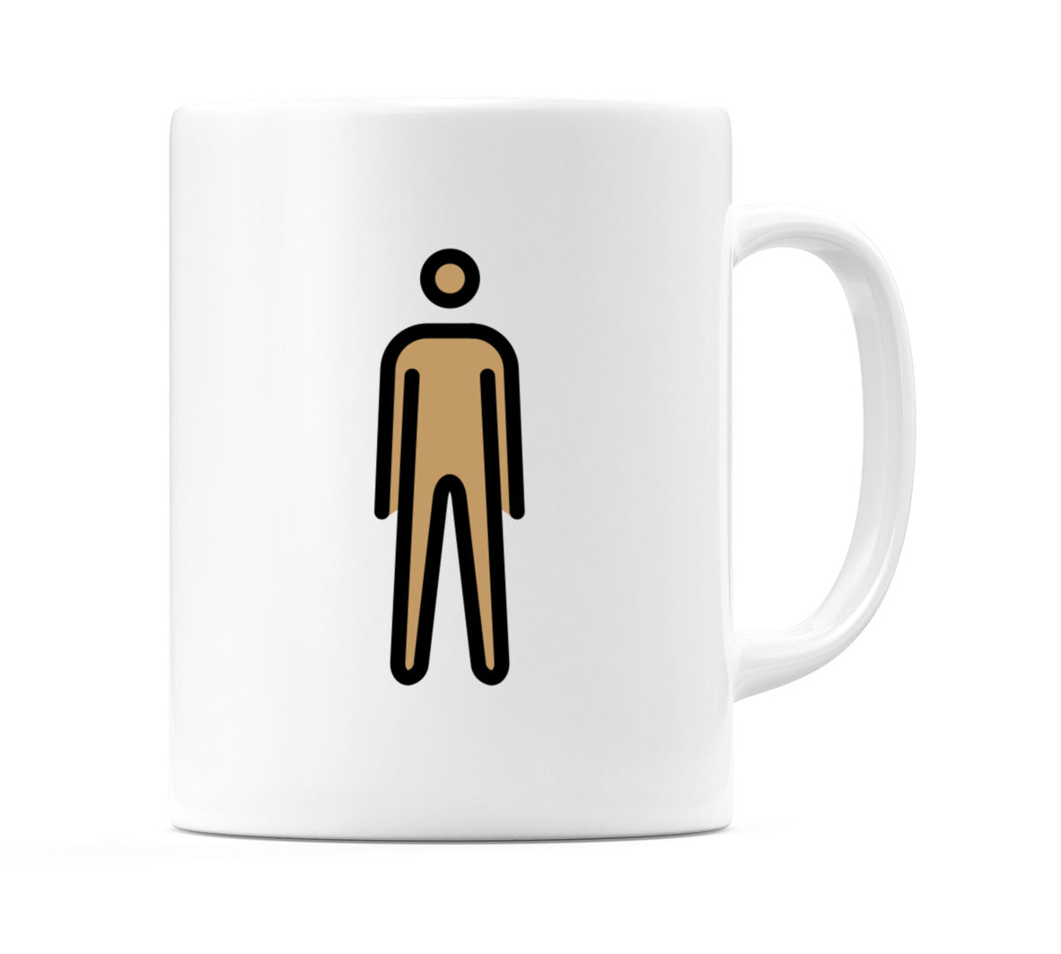 Male Standing: Medium Skin Tone Emoji Mug