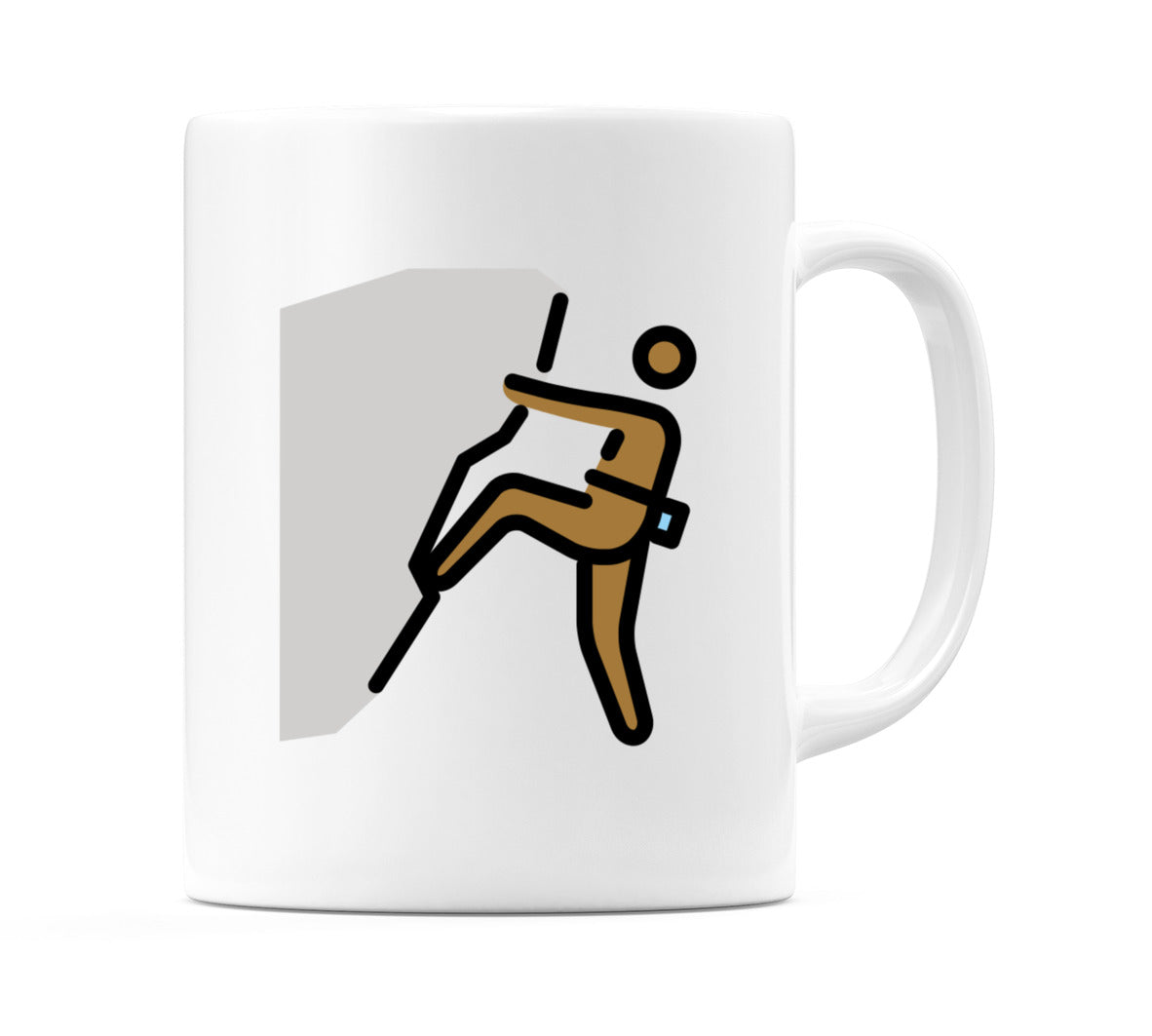 Person Climbing: Medium-Dark Skin Tone Emoji Mug