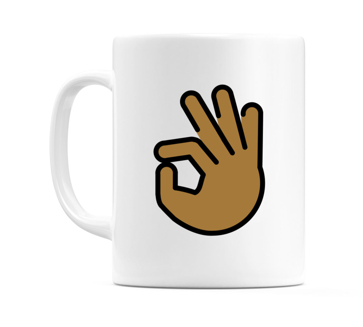 Ok Hand: Medium-Dark Skin Tone Emoji Mug