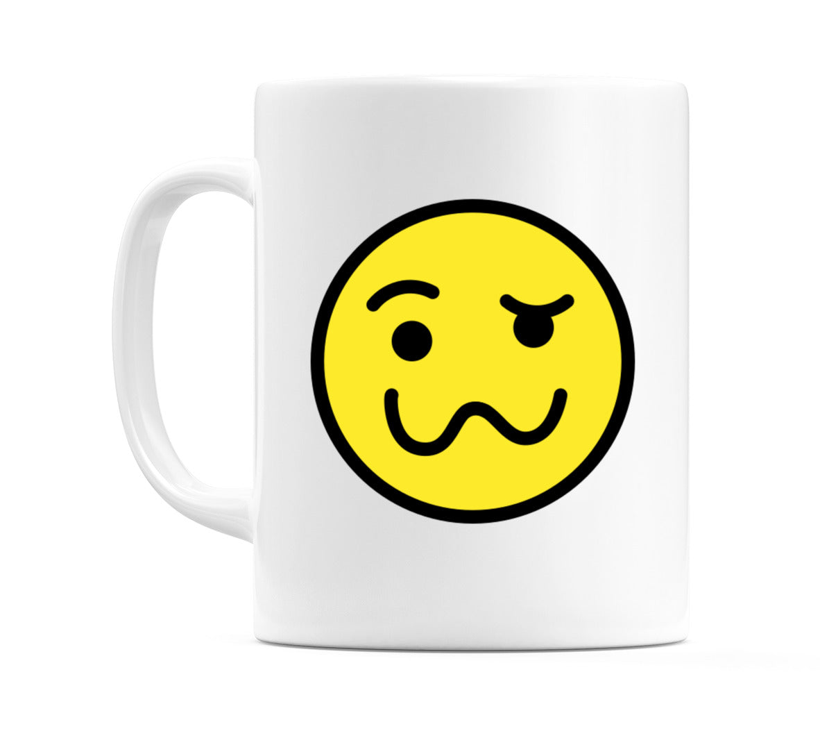 Woozy Face Emoji Mug