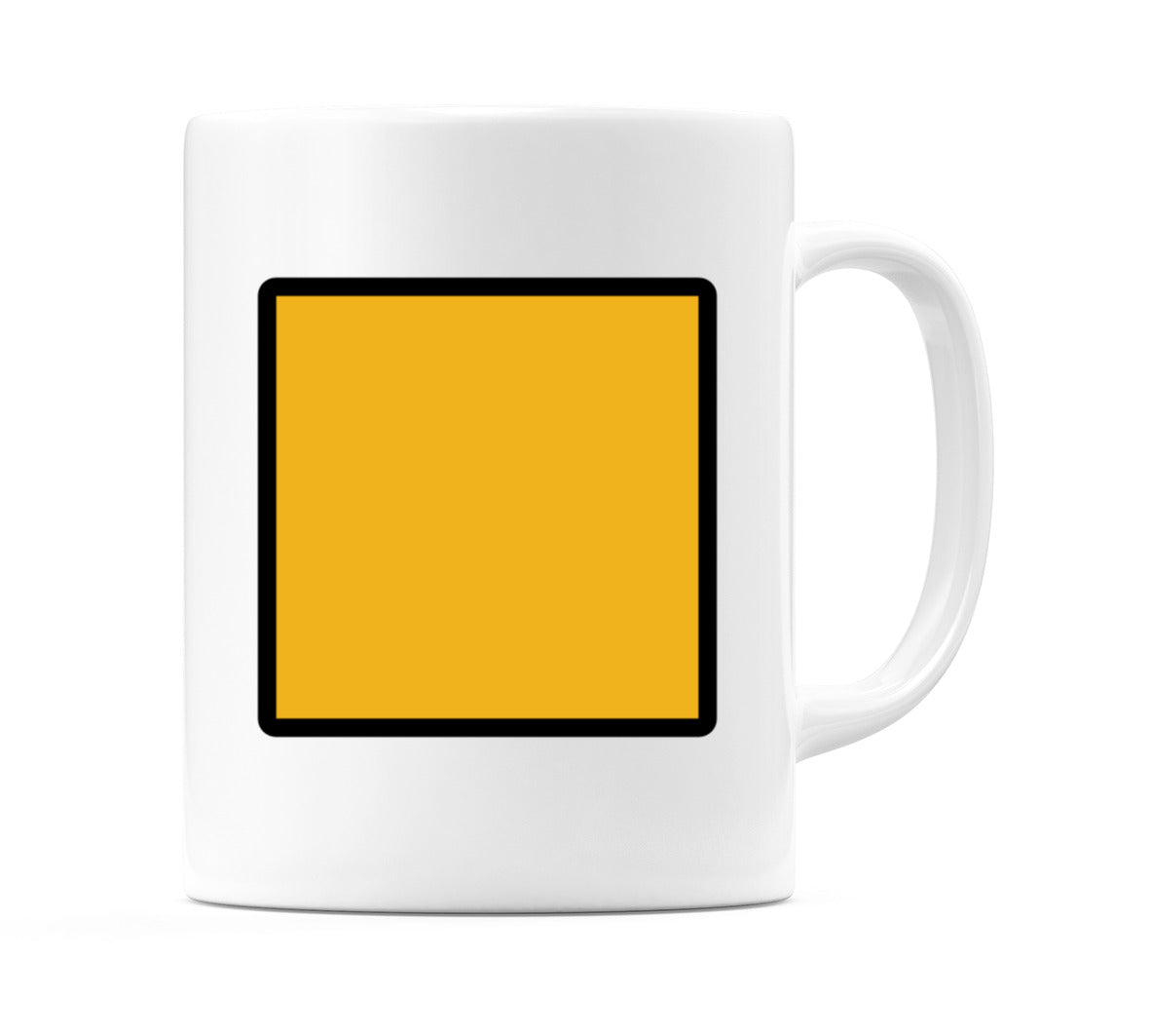 Orange Square Emoji Mug