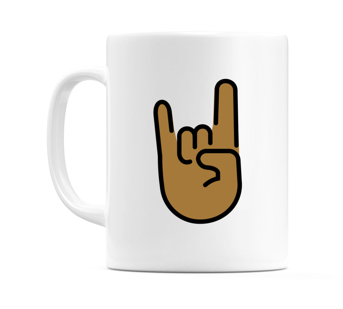 Sign Of The Horns: Medium-Dark Skin Tone Emoji Mug