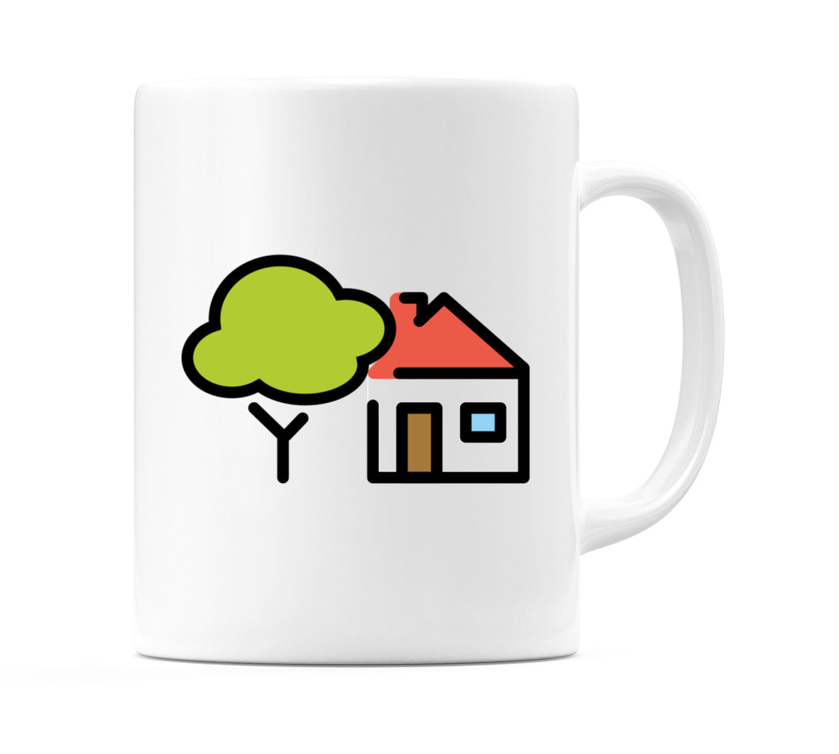 House With Garden Emoji Mug