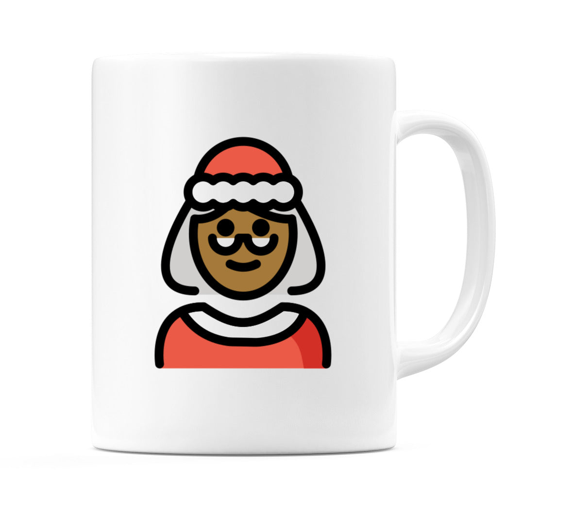 Mrs Claus: Medium-Dark Skin Tone Emoji Mug