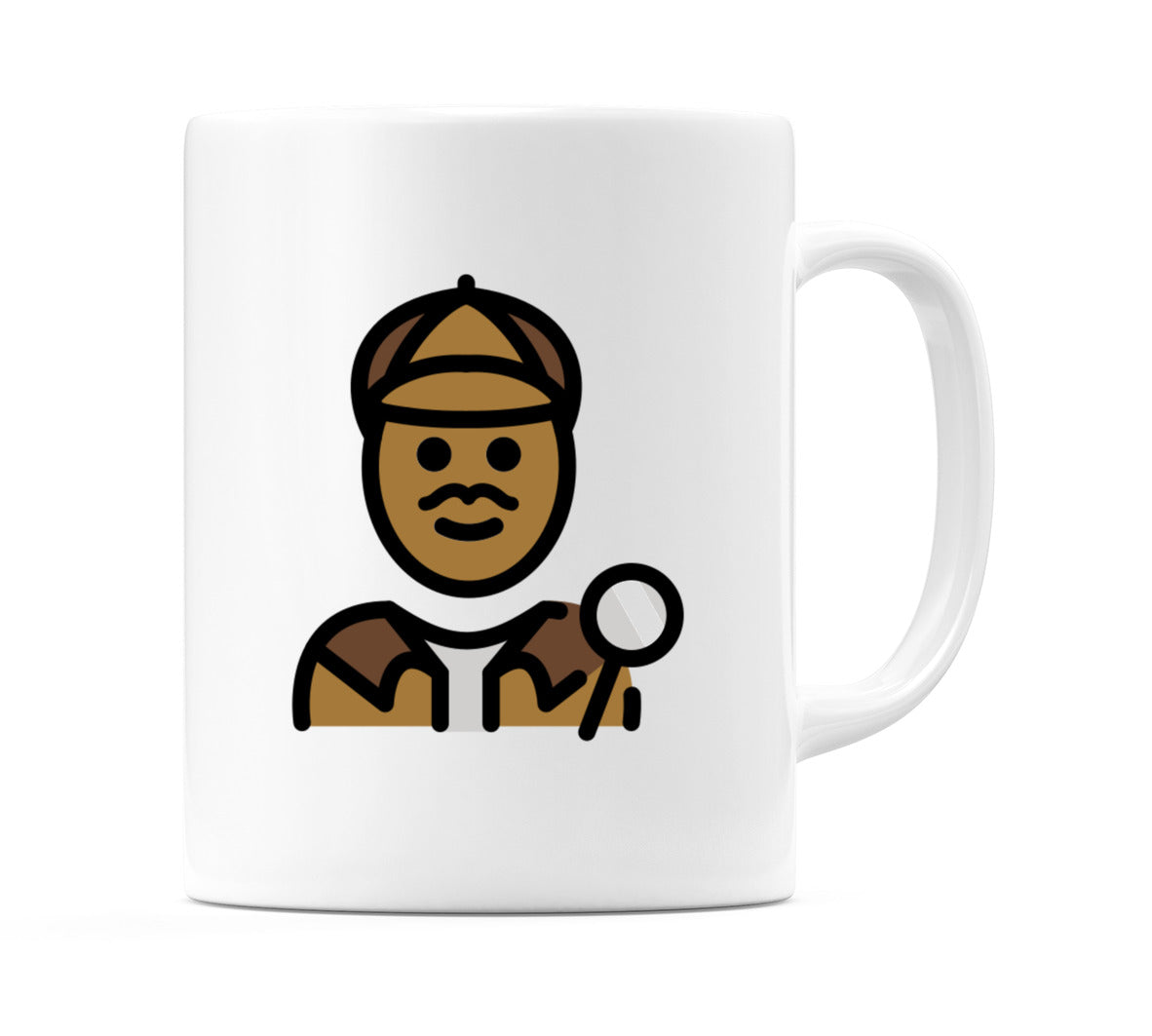 Male Detective: Medium-Dark Skin Tone Emoji Mug