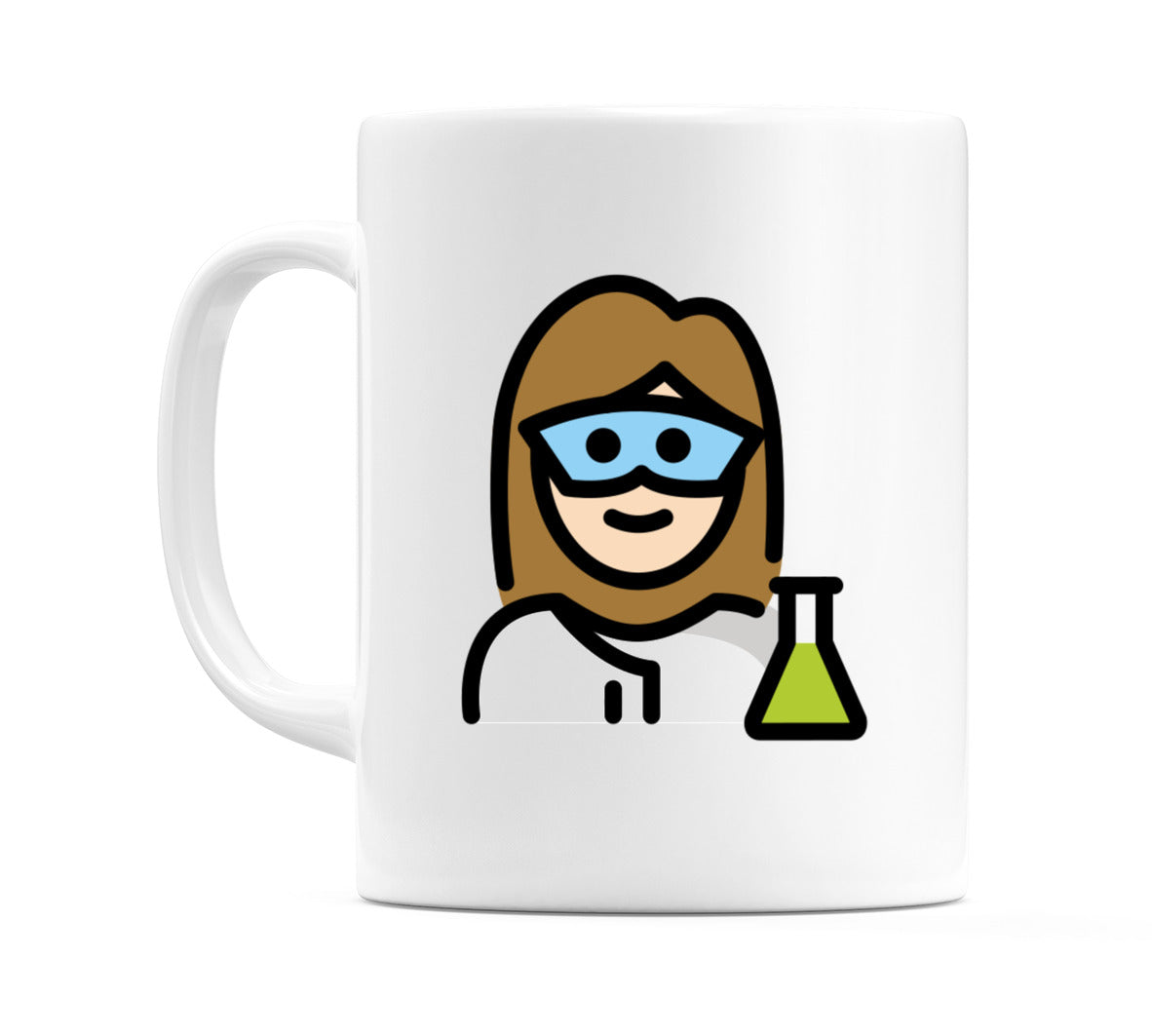 Female Scientist: Light Skin Tone Emoji Mug