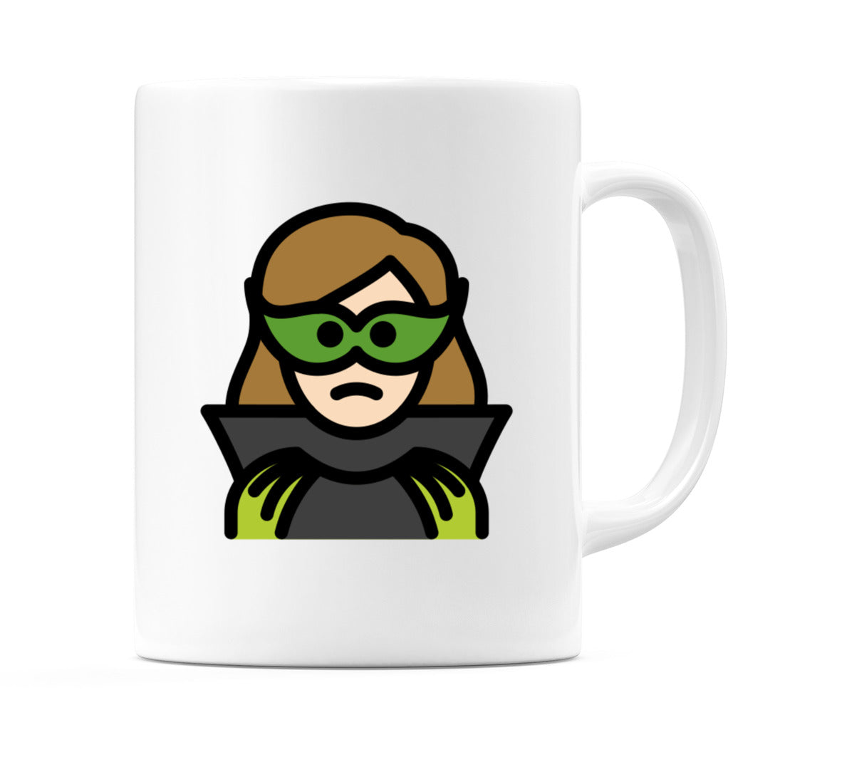 Female Supervillain: Light Skin Tone Emoji Mug