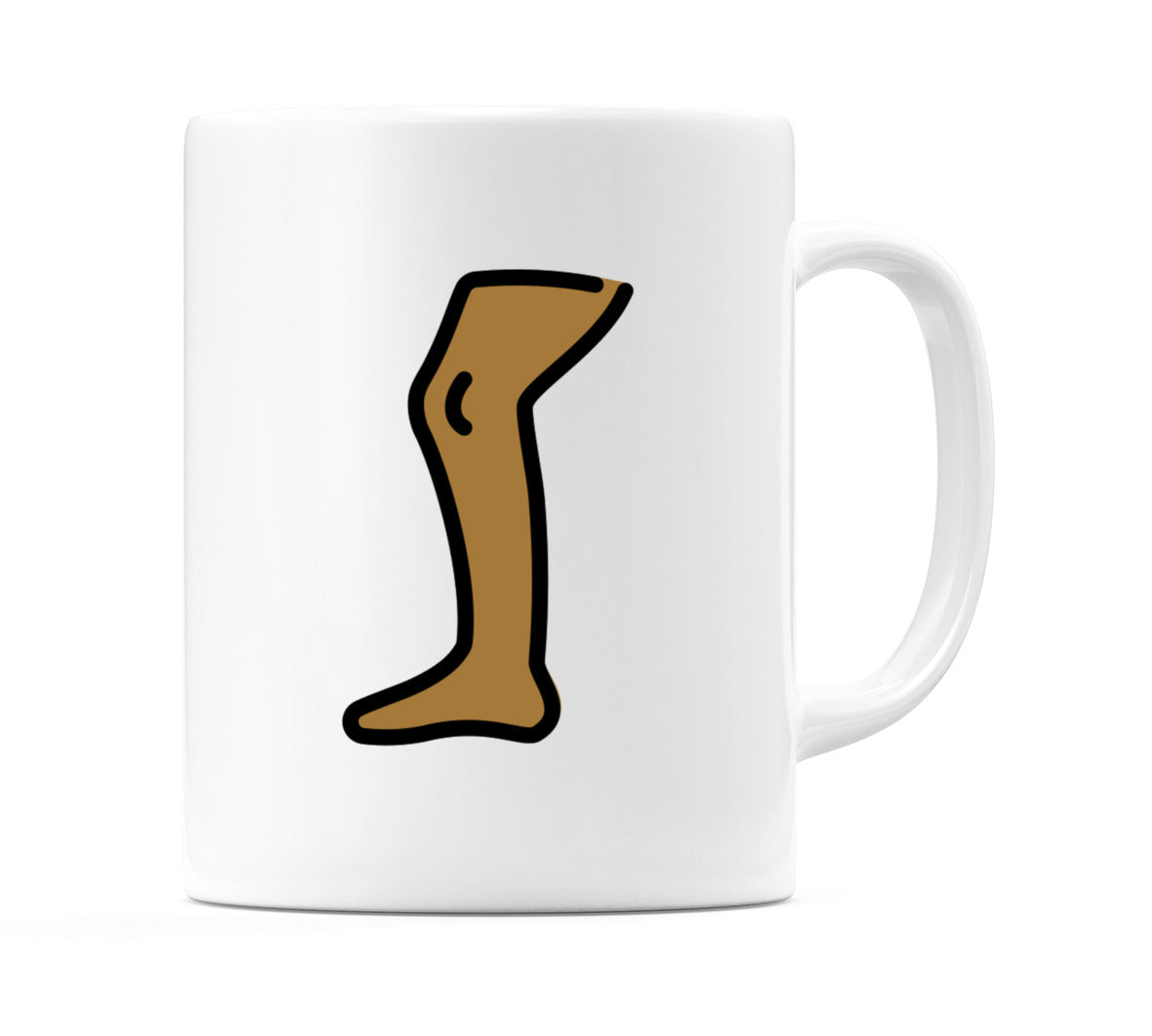 Leg: Medium-Dark Skin Tone Emoji Mug
