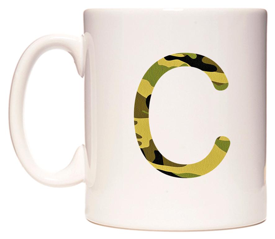 Letter C in Camo Style Mug