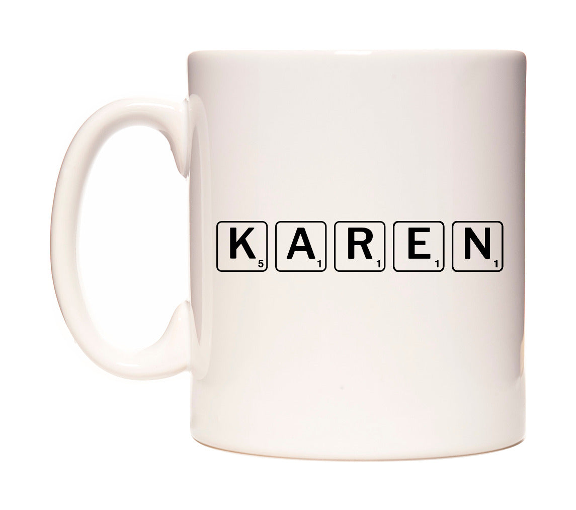 Karen - Scrabble Themed Mug