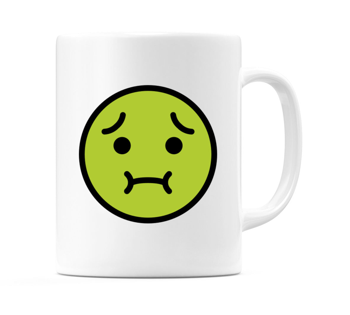 Nauseated Face Emoji Mug