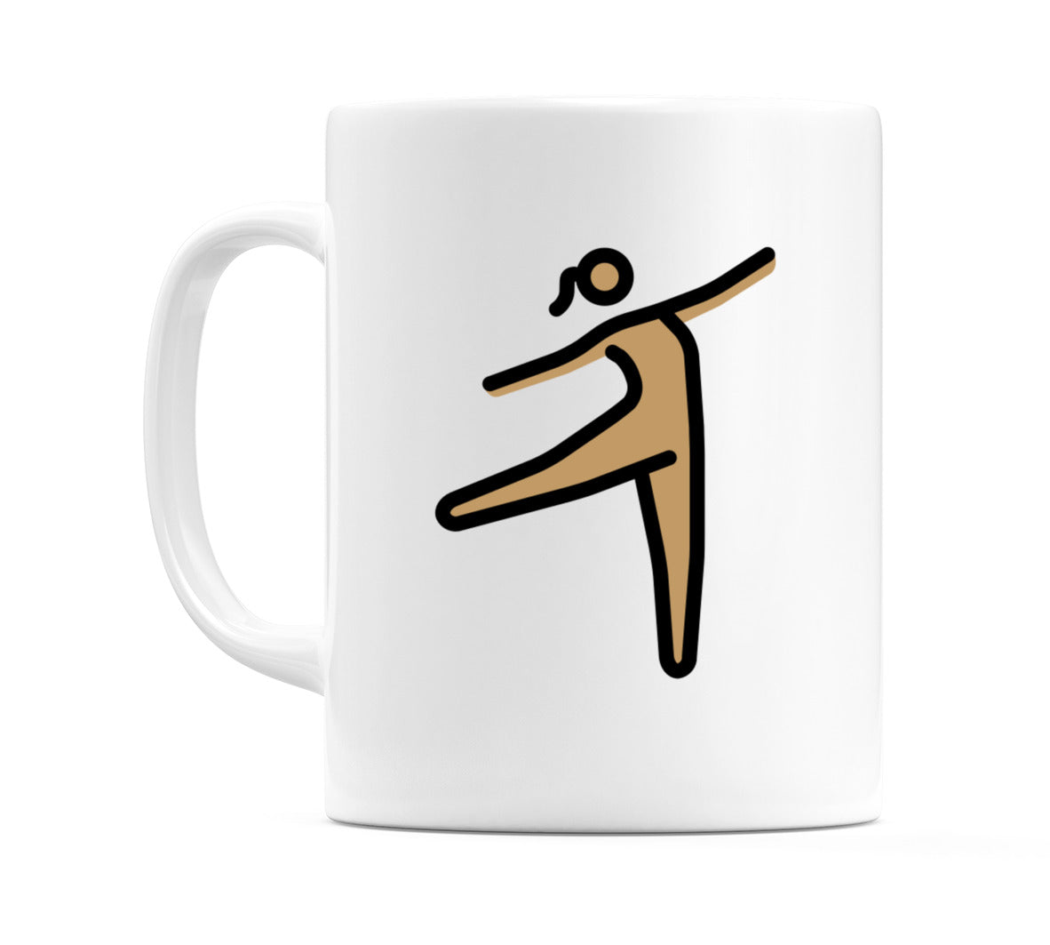 Female Dancing: Medium Skin Tone Emoji Mug