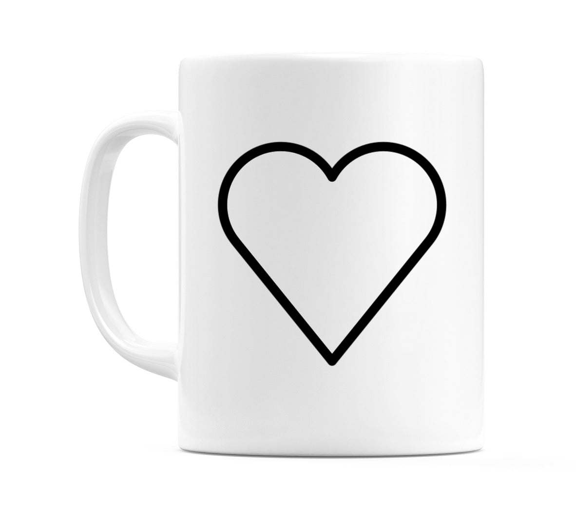 White Heart Emoji Mug