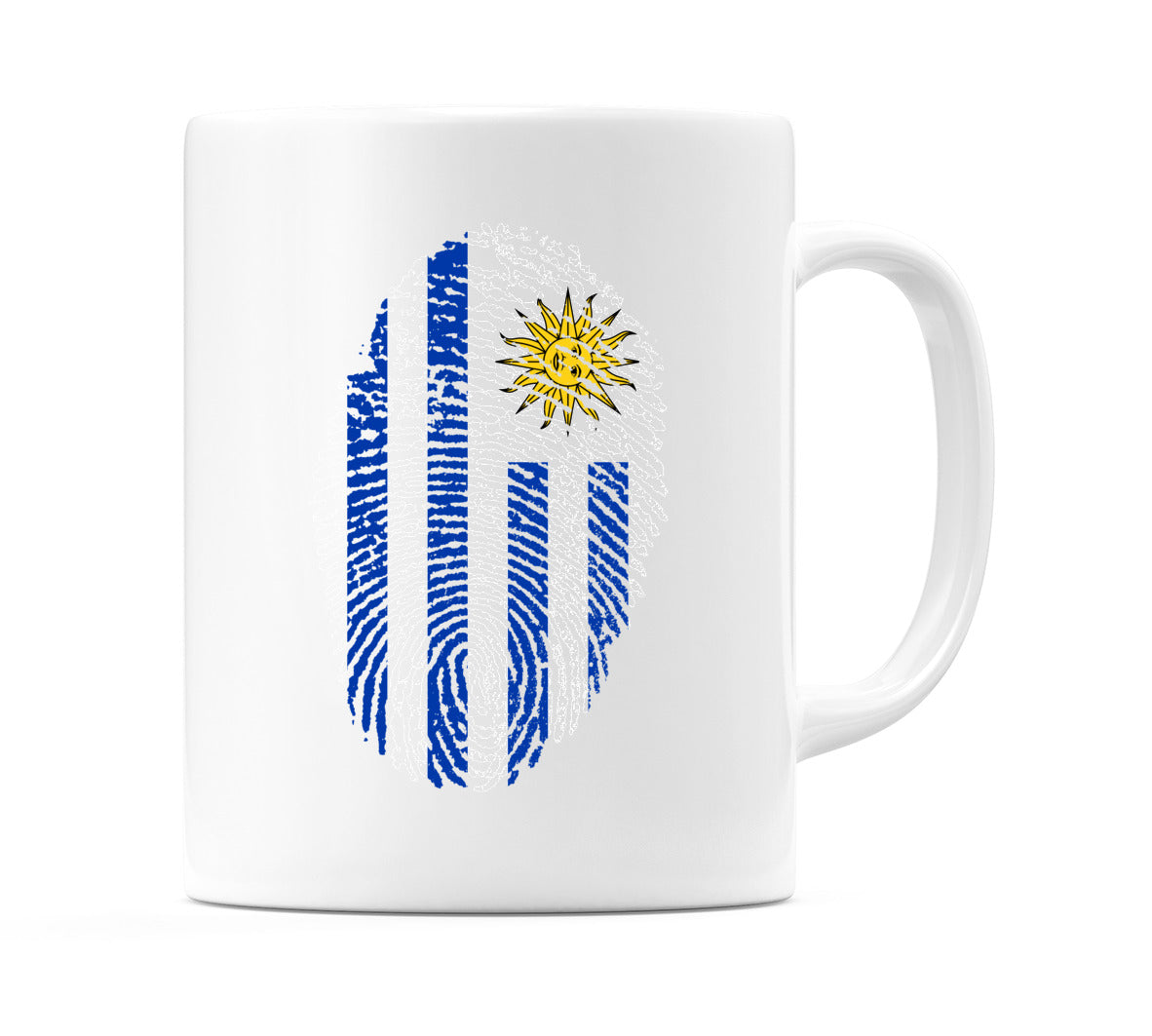 Uruguay Finger Print Flag Mug