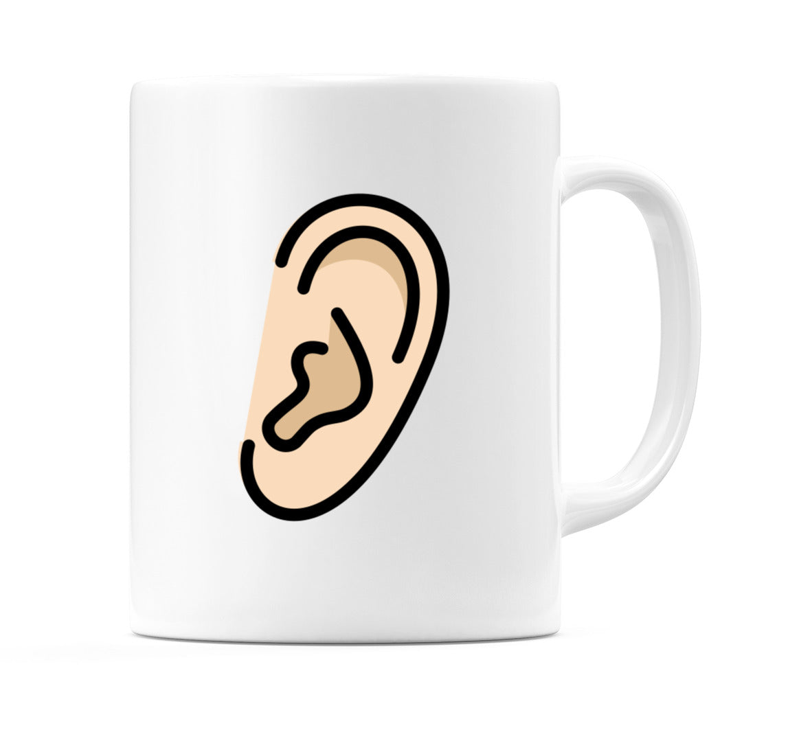 Ear: Light Skin Tone Emoji Mug
